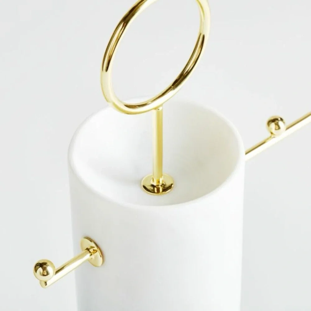 Crate & Barrel Paulina Marble Jewelry Stand